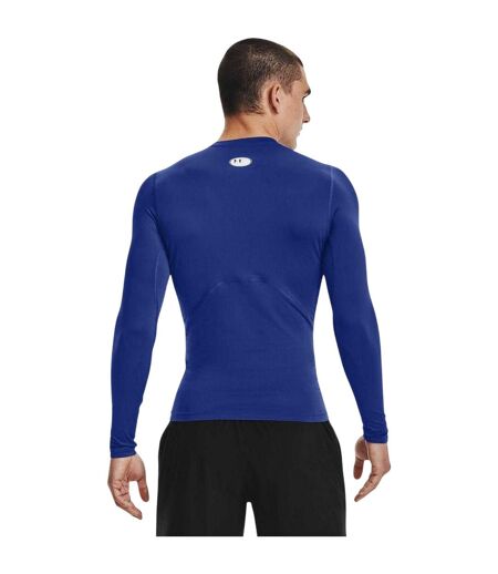 Mens Heatgear Base Layer Top Royal Blue White Under Armour
