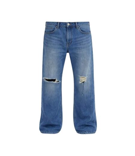 Jean Motif/style Déchiré Homme Bleu Moyen Firetrap