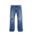 Jean Motif/style Déchiré Homme Bleu Moyen Firetrap-2