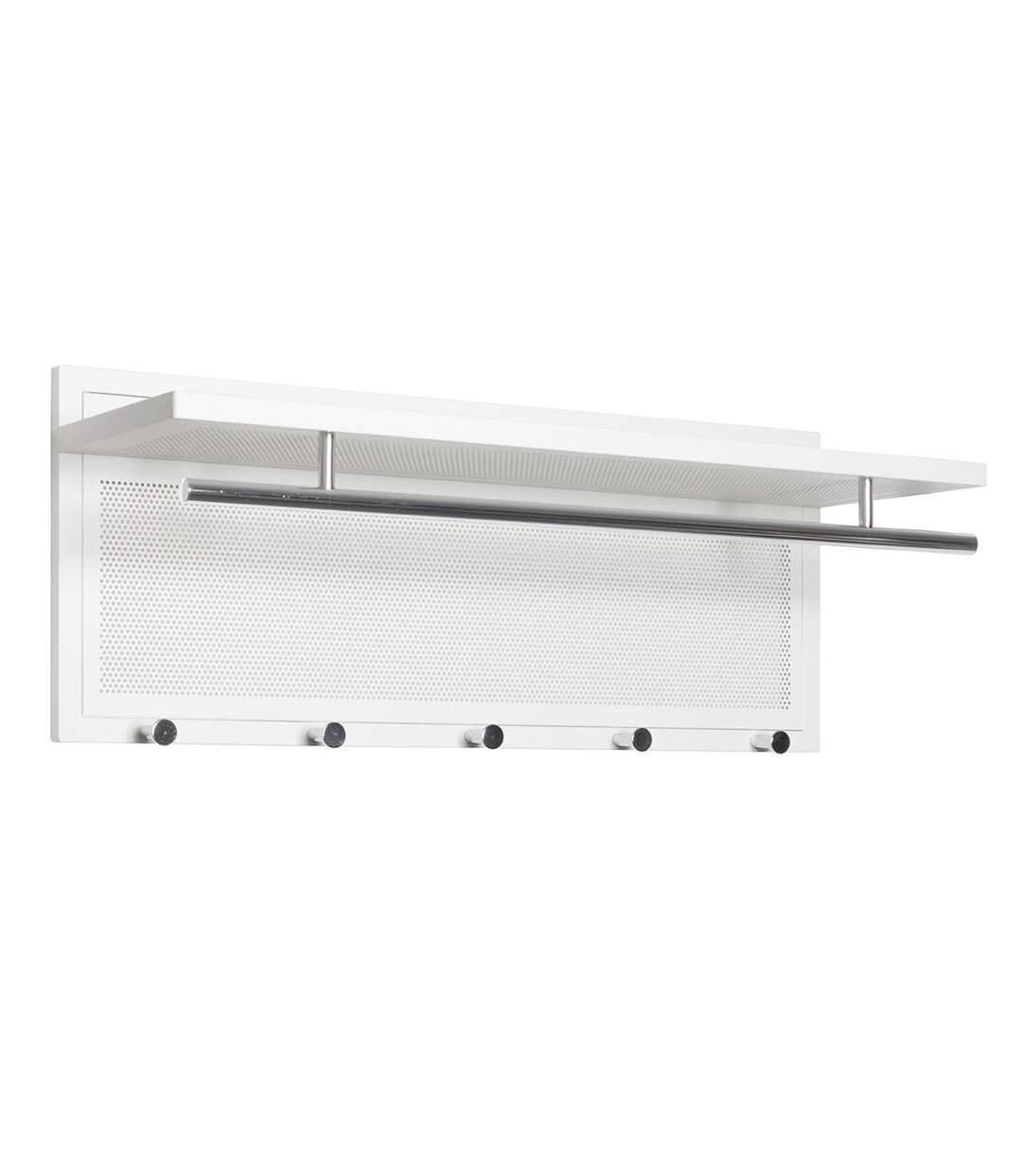 Patère Murale en Métal Paulo 75cm Blanc-1