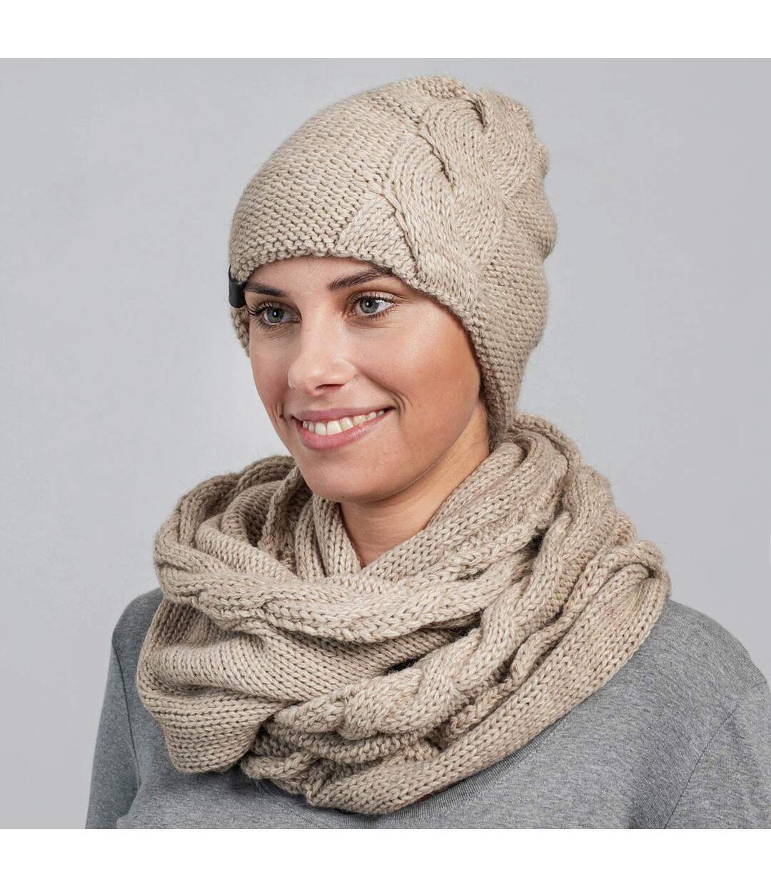 Snood et bonnet Moyna  - Fabriqué en UE-2