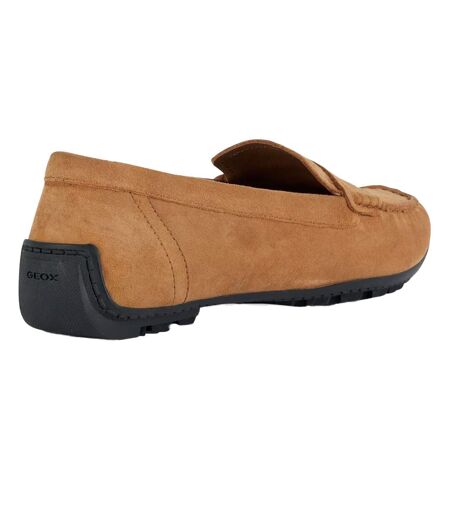 Womens/ladies kosmopolis suede moccasins camel Geox