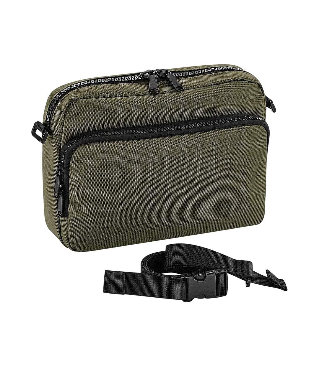 Modulr multi pocket 2 waist bag one size military green Bagbase-1
