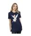 Disney Femme/Les femmes Fée Clochette Christmas Fairy Coton Boyfriend T-Shirt (Bleu marine) - UTBI46450-2
