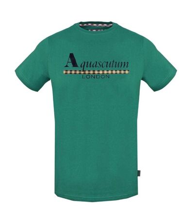 T-shirt Motif Bande Homme Vert Aquascutum