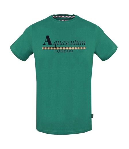 T-shirt Motif Bande Homme Vert Aquascutum
