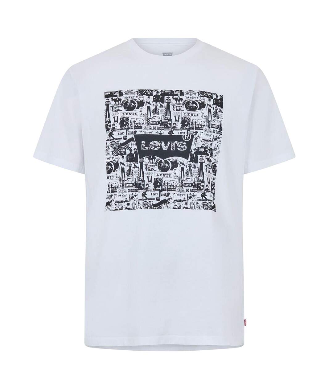 Mens Comic T-shirt White Levis-2