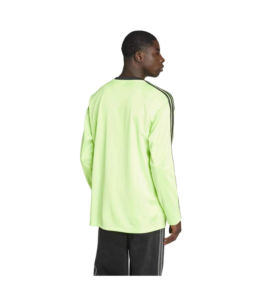 Mens Jacquard Long-sleeved Competition T-shirt Signal Green Adidas-3