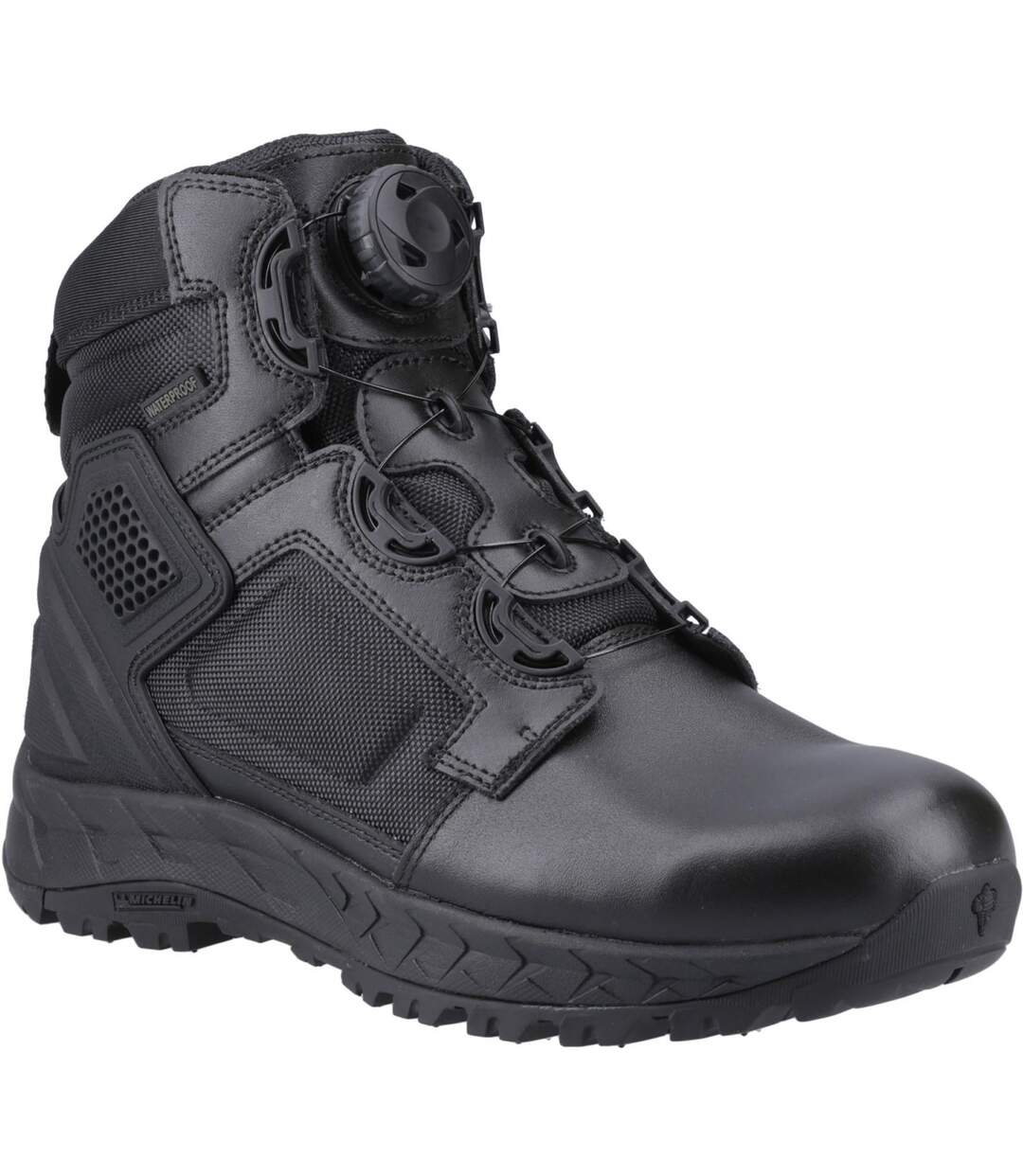 Mens Spider Exo 6.0 Leather Twist Strap Occupational Safety Boots Black Magnum-1