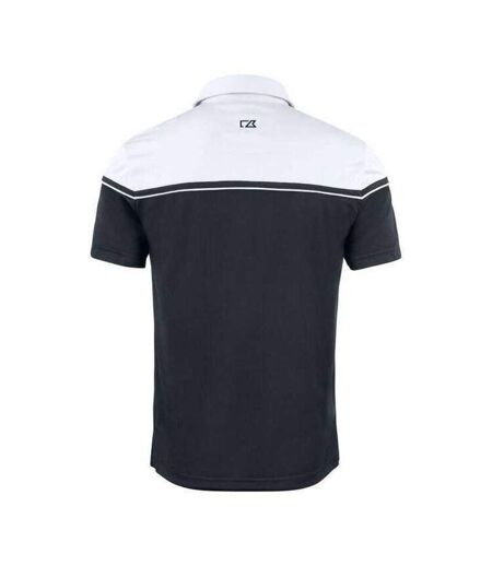 Polo Motif/style Blocs De Couleurs Seabeck Homme Noir Blanc Cutter & Buck