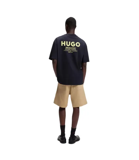 T-shirt Nalono Homme Bleu Marine Foncé Hugo Boss