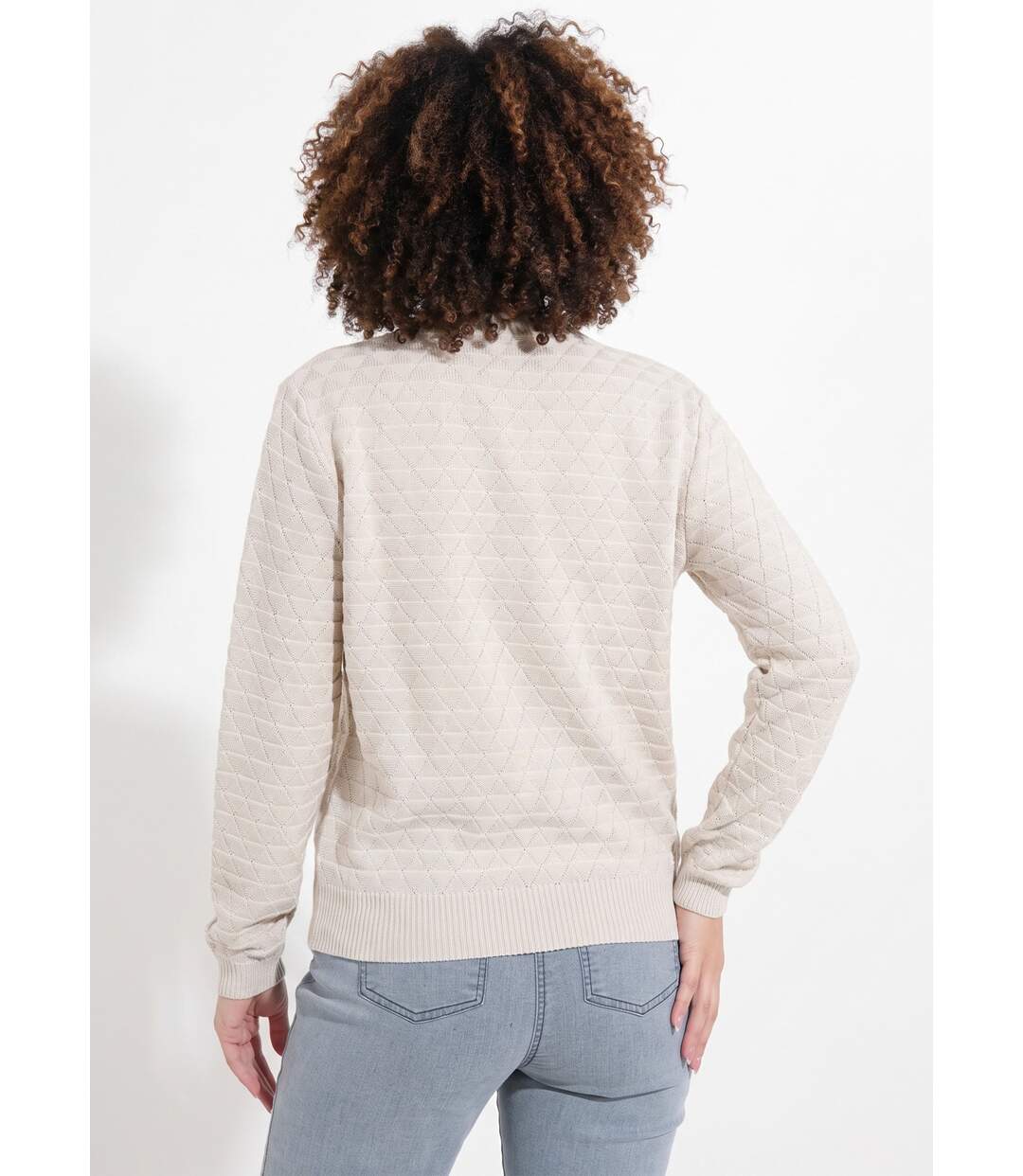 Gilet zippé esprit bomber maille brillante-2
