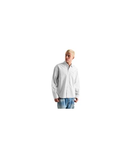 Chemise Motif/style À Rayures Homme Blanc Cassé MKI MIYUKI ZOKU