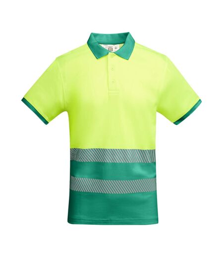 Polo Haute Visibilité Atrio Homme Vert Jaune Fluo Roly Workwear