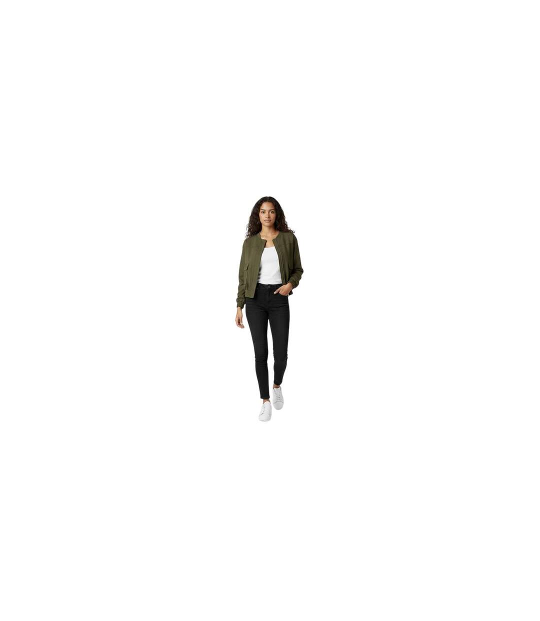 Blouson Aviateur Femme Kaki Foncé Jack Wills-1