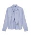 Chemise blanche/bleu femme vero moda milena-1