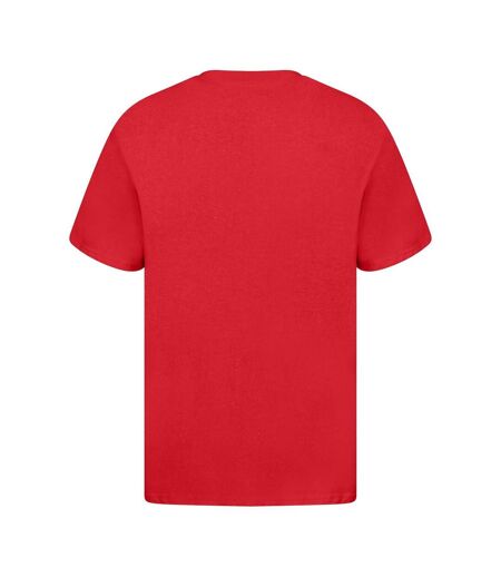 Unisex adult ringspun cotton natural t-shirt red Casual Classics