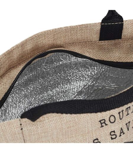 Lunch Bag Fraicheur Isotherme Effet Jute 25cm Beige