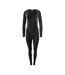 Ensemble Sous-vêtement Thermique 2rcg Femme Noir Brugi-1