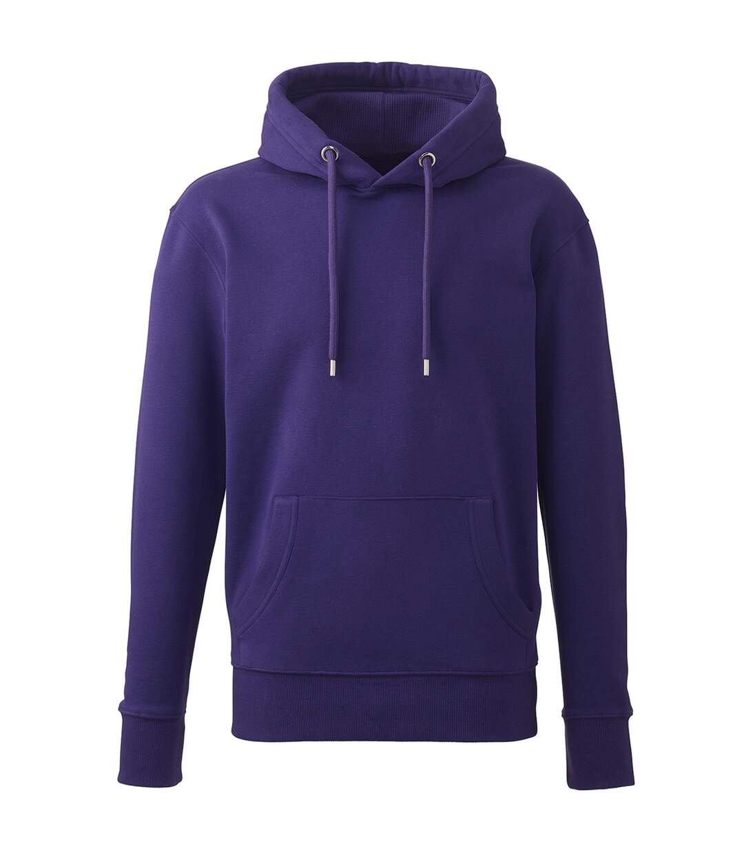 Mens organic hoodie purple Anthem