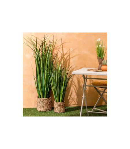 Plante Artificielle Bunch de Lin Zya 122cm Vert