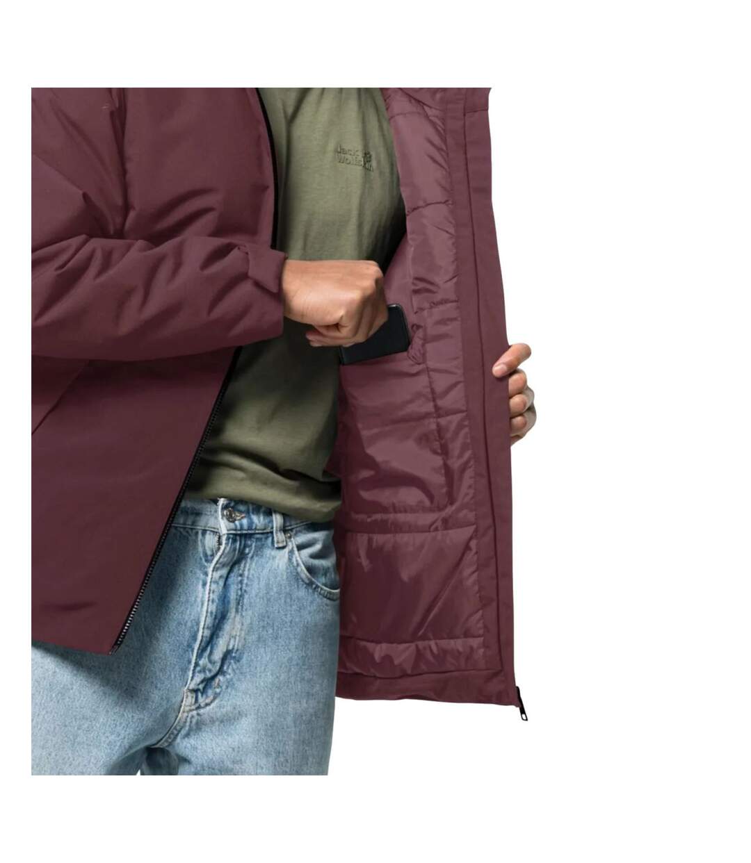 Veste Tempelhof Homme Rouge Jack Wolfskin-4