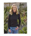 Womens/ladies Lambswool Polo Neck Jumper Black WoolOvers-1