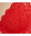Soutien-gorge ampliforme coque moulée rouge Amélie