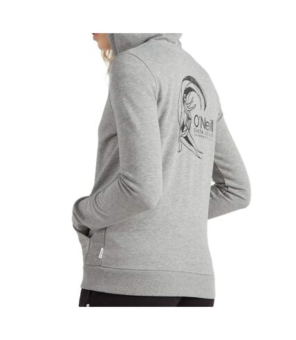 Sweat Zippé à capuche Gris Clair Femme O'Neill Circle Surfer - L