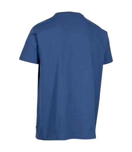 T-shirt Manches Courtes Motif/style Topographique Chera Homme Bleu Indigo Imprimé Graphique Trespass