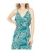 Robe Longue Motif/style Tropical Femme Vert Mela London-4