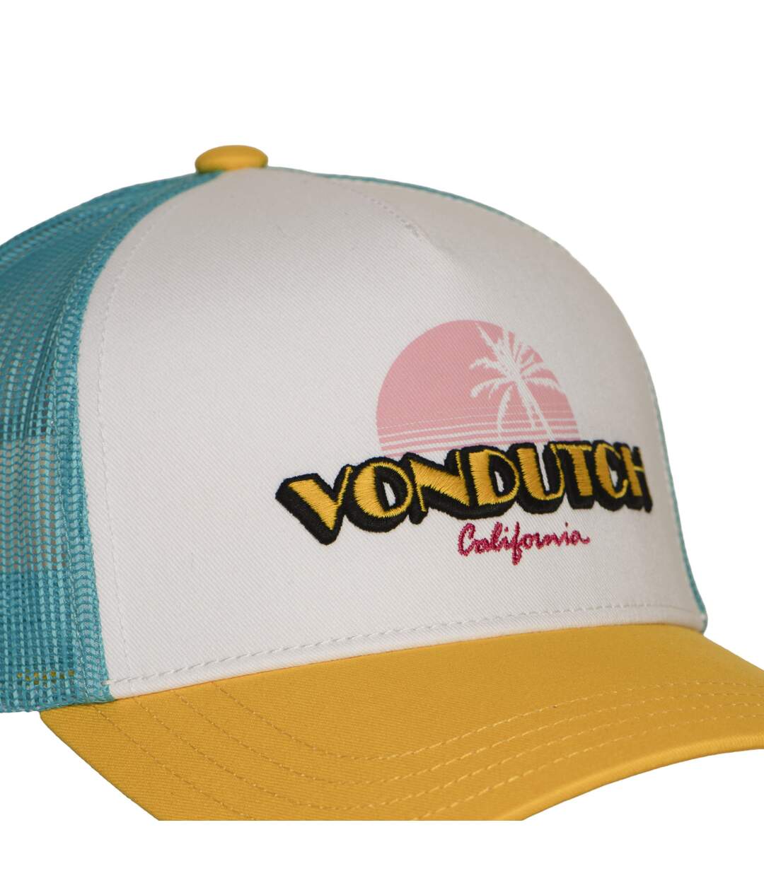 Casquette trucker avec filet et devant imprimé avec broderie Surf Vondutch-3