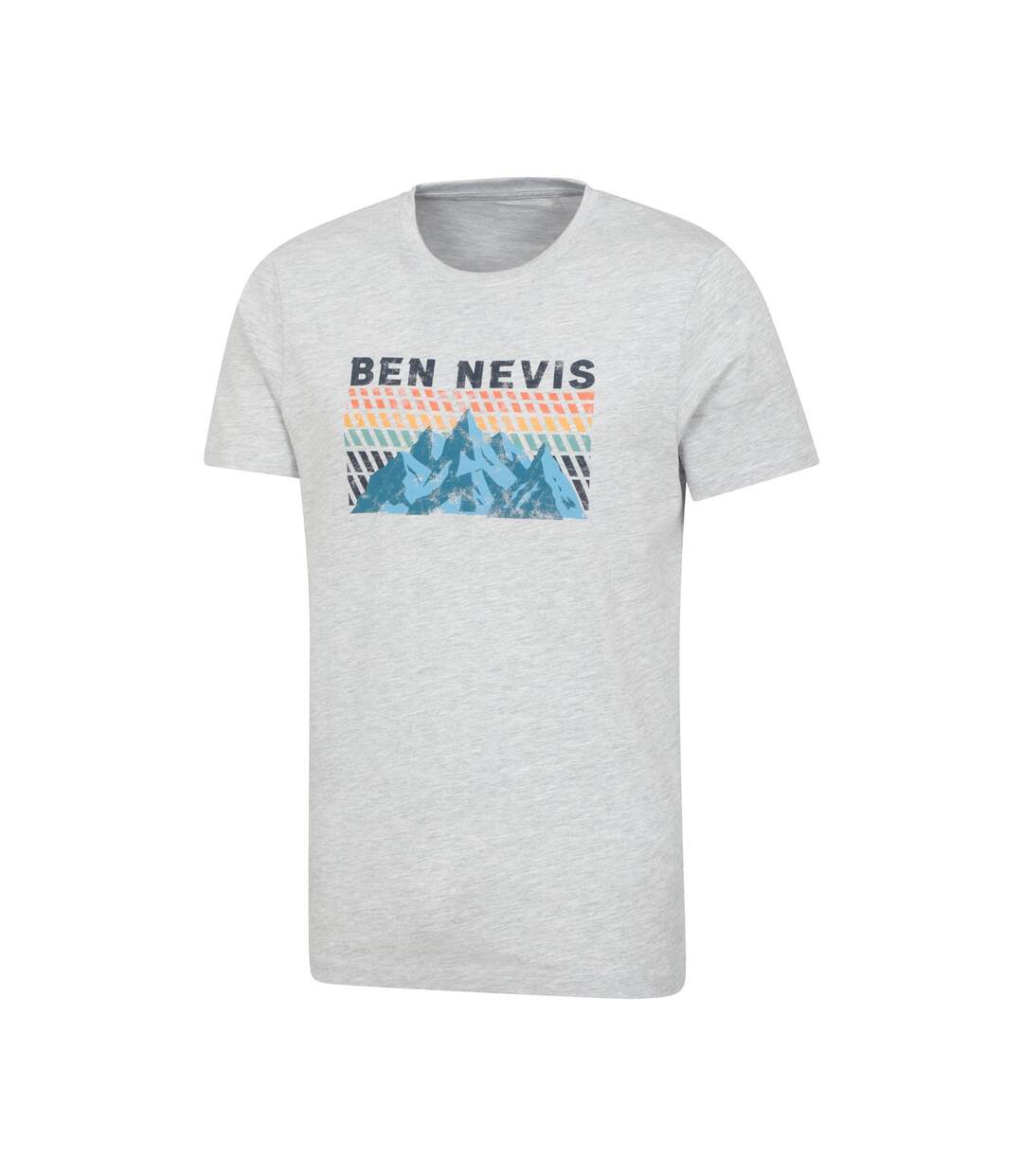 T-shirt Motif/style Graphique Ben Nevis Homme Gris Clair Mountain Warehouse-3