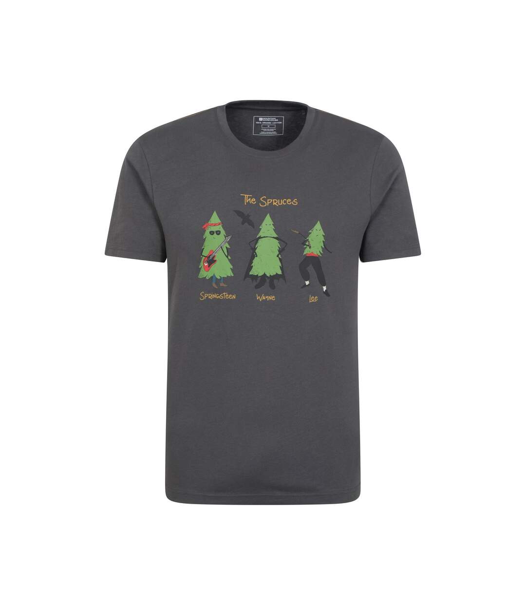 T-shirt spruce springsteen homme charbon Mountain Warehouse-1