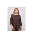 Pull court base croisée et manches chauve-souris KENDY - Dona X Lisa-1
