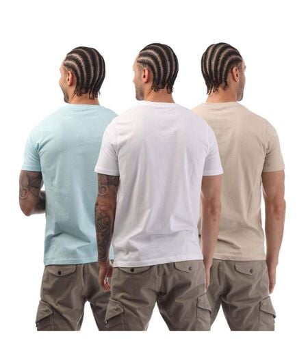 T-shirts Krylbo Homme Bleu Beige Blanc Nicce
