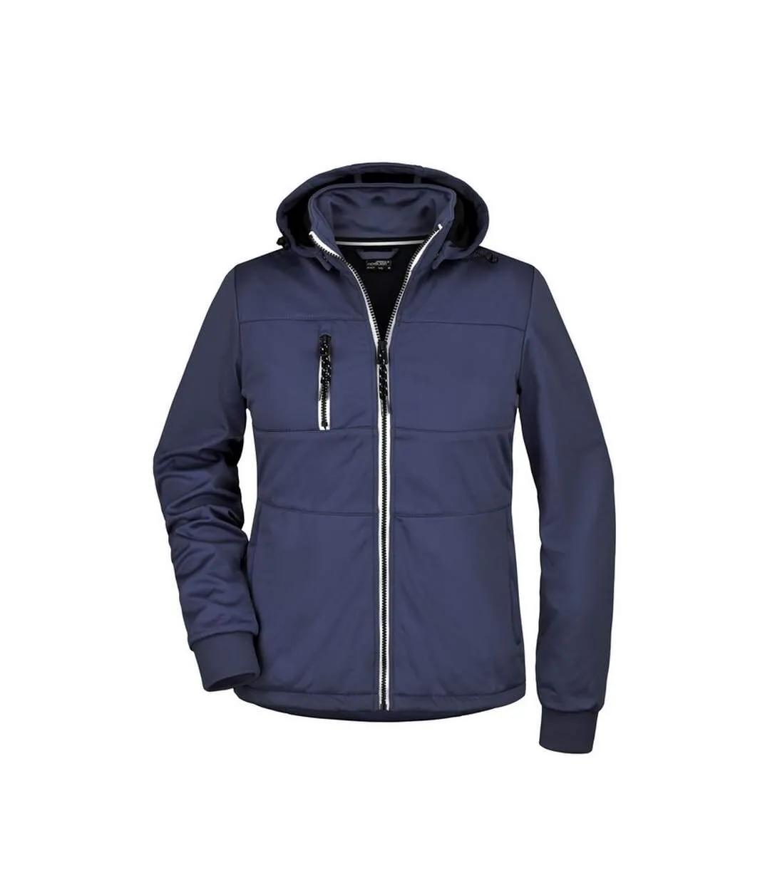 Veste Maritime Femme Bleu Marine Blanc James And Nicholson-1