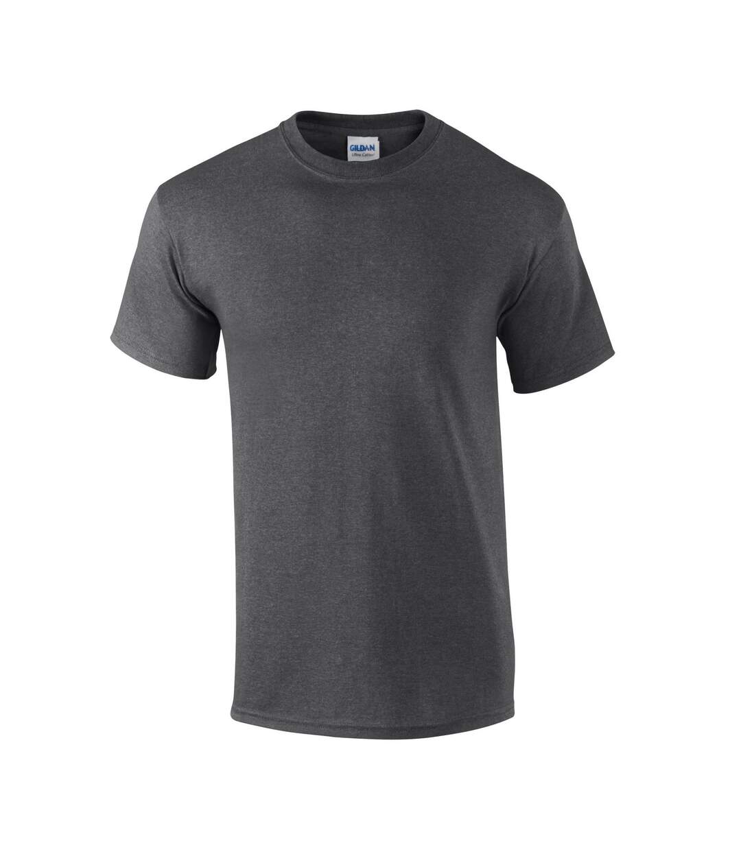 T-shirt adulte gris foncé chiné Gildan-1