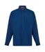 Mens Barrel Collared Long-sleeved Overshirt Blue Boss-1