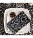 Lot de 4 Serviettes de Table Linette 40x40 Noir & Écru-4