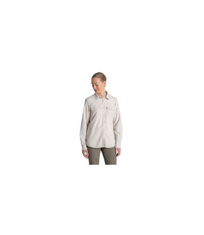 Chemise Unie Manches Longues Loukkos Femme Blanc Cassé Craghoppers