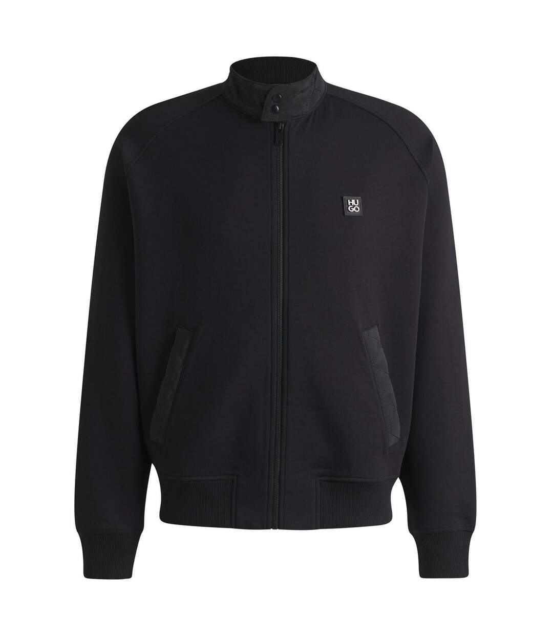 Mens Diwano Fleece Jacket Black Hugo-2