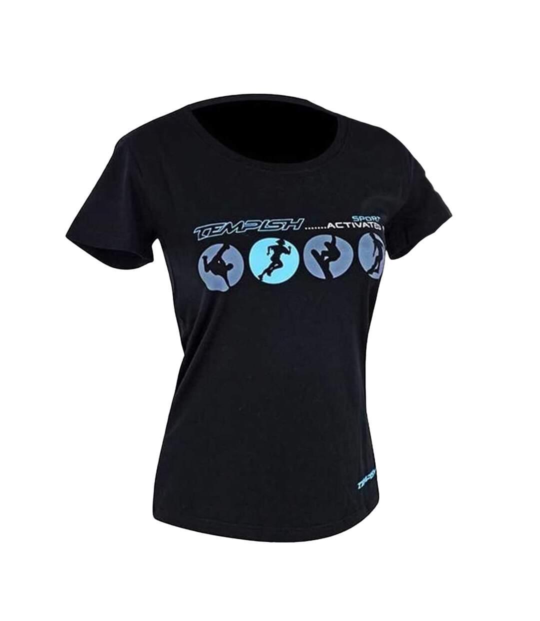 T-shirt Activated Femme Noir Tempish-1
