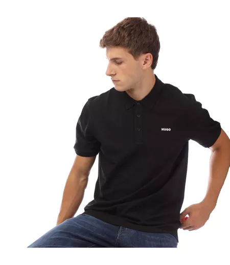 Mens Donos222 Polo Shirt Black Hugo
