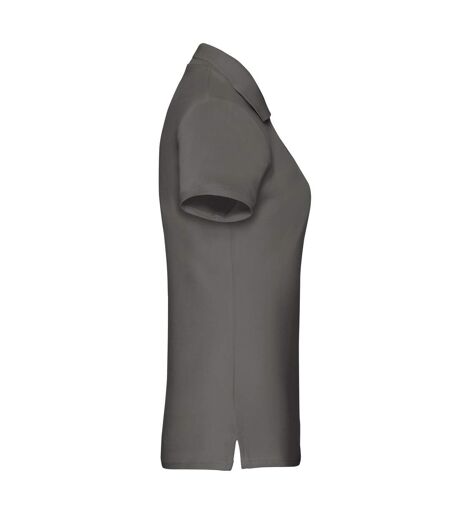 Polo premium femme graphite clair Fruit of the Loom