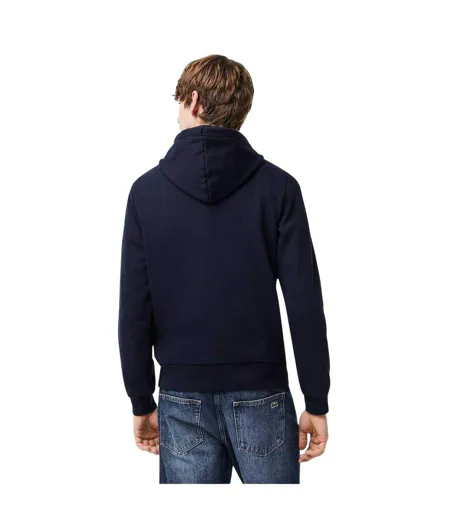 Mens Basic Pullover Hoodie Navy Lacoste