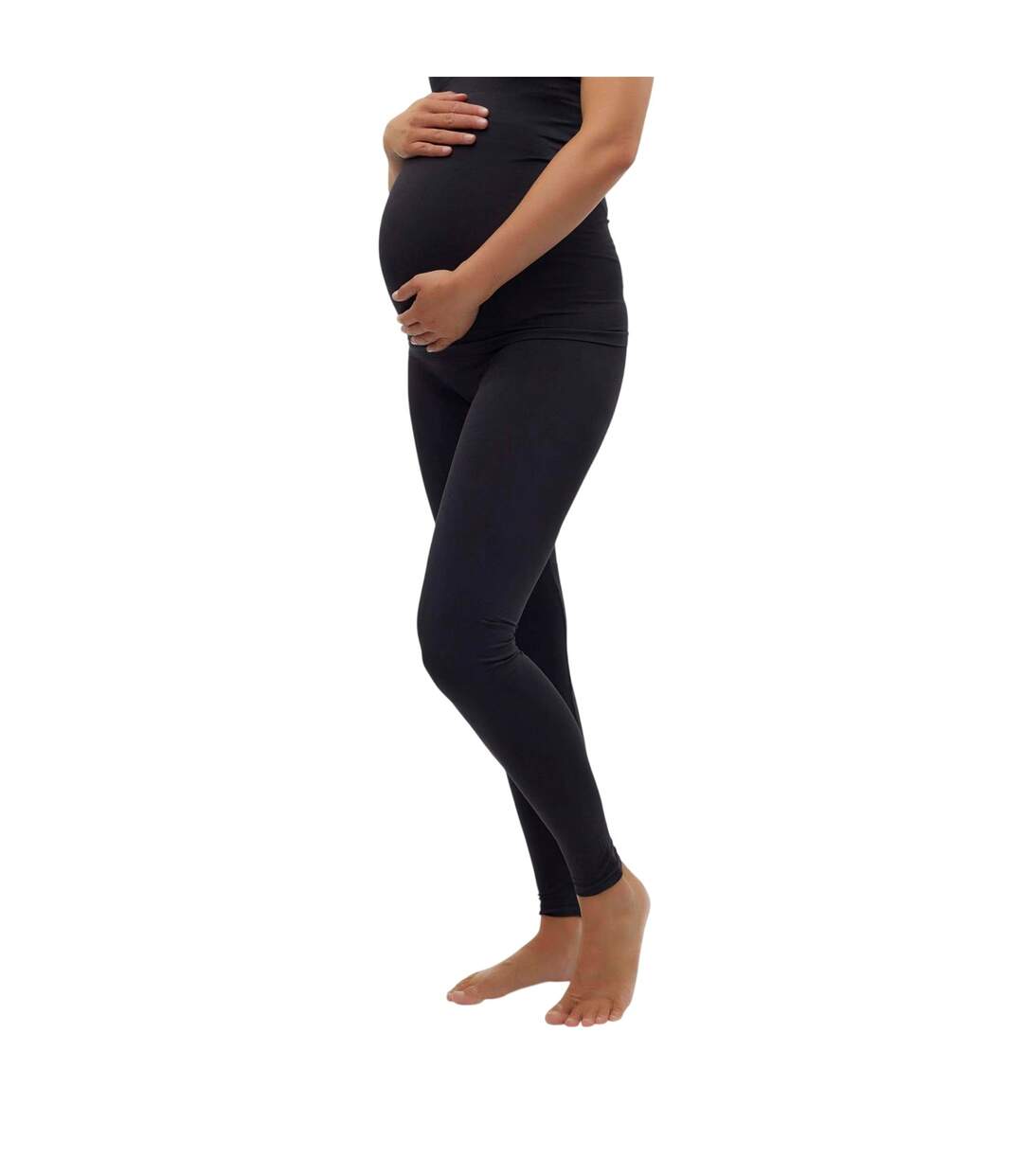 Legging Grossesse Jeanne Femme Noir Mamalicious-3