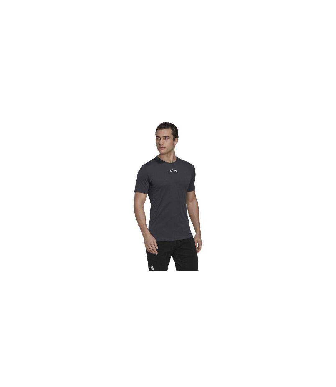 T-shirt Tennis Motif/style New York Homme Gris Adidas-1