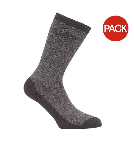 Lot De 2  Chaussettes De Travail Thermiques Paires Homme Noir Caterpillar