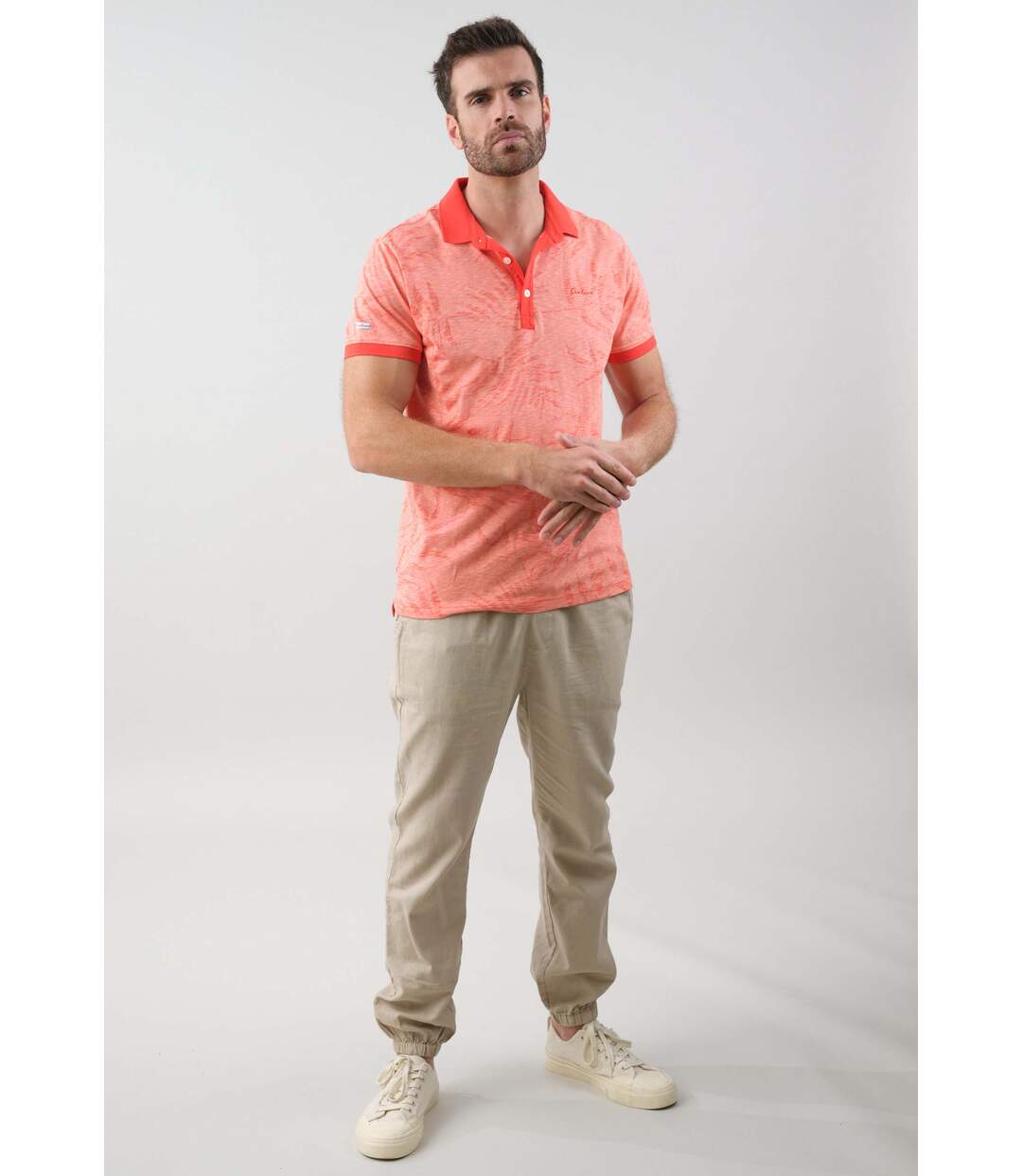 Polo pour homme avec broderie TIKITO